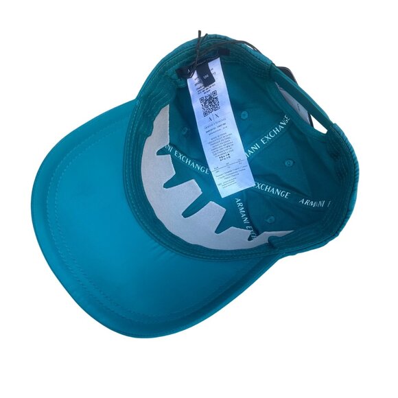 A|X Armani Exchange Men's Deep Lake Metallic Logo Snapback Baseball Cap Hat - Picture 6 of 13